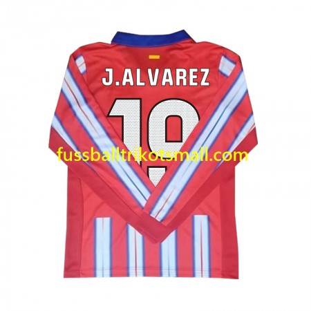 Fußballtrikots Atlético Madrid Julian Alvarez 19 2024-2025 Langarm Heimtrikotsatz kaufen